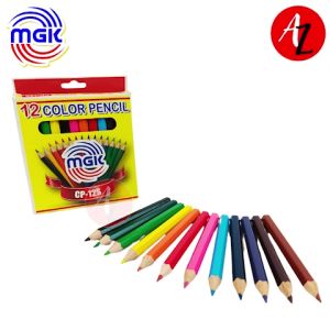 MGK CP-12S Colored Pencil 3.5" for Artworks Art Kids Students Architecture School Crafts