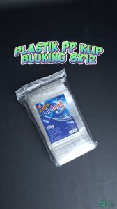 Plastik PP Klip 8x12 Tebal 50 Micron Kemasan Snack BluKing Zip Lock Zipper 8 x 12 Bungkus Keripik Kacang Cemilan Basreng