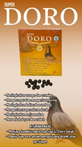SUPER DORO 25 PILL (SASET) - merpati nafas menjadi kuat / doping merpati jamu merpati