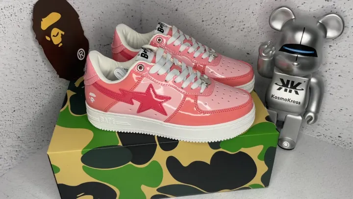 ♡様　BAPE KAWS PINK CAMO iT sta sk8 スニーカー A Bathing Ape Skull Sta KAWS Pink Camo - FS-020 432