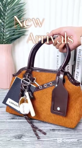 (COD) Tas Selempang Wanita Premium Terkini Fashion Import Corduroy Tebal GTH628