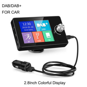 DAB+ Car Digital Radio FM Receiver BT SD TF MP3 Player 2.8 Inch Screen DAB for European Car Audio Signal Broadcasting Phone Call