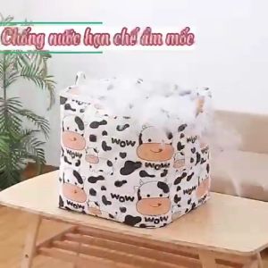 Giỏ đựng quần áo bằng vải cỡ lớn túi đựng chăn màn đa năng