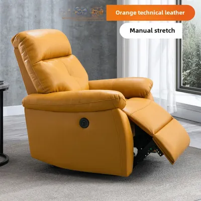 Single Sofa Technology Fabric Leather Modern Minimalist Living Room Electric Rocking Function Casual Bean Bag Sofa Recliner