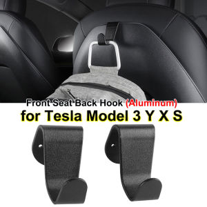 Metal Rear Seat Hook for Tesla New Model 3 Y S X 2024 Headrest Backseat Clothes Umbrella Hanger Bag Coat Holder Car Accessories