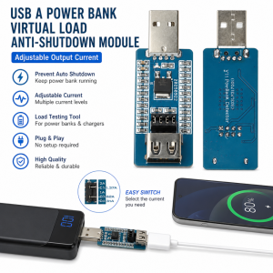 USB A Power Bank Virtual Load Anti-Shutdown Module Switchable Output Current Battery Charging Protection Module