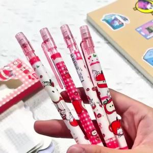 4 Pcs 0.5mm Mechanical Pencils With Eraser Smooth Writing Erasable Automatic Pencil School Office Supplies Student Stationery