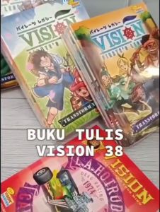 10pcs Buku Tulis Sinar Dunia SIDU 1Pak Isi 10Buku 38 Lembar/Buku Tulis Vision Motif TOKO QIRTOS