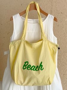 Idle Style Large Capacity Bag Female 2024 New Arrival Trendy Ins K-style Letter Shoulder Bag Casual Commuter Tote