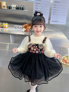 ฤดูใบไม้ร่วง เดรส เด็ก ชนเผ่า สไตล์เจ้าหญิง กระโปรง สุทธิเจ้าหญิง กระโปรง เด็กทารก เด็กผู้หญิง Dai ชนเผ่า เอกสาร เสื้อผ้า ลายดอกไม้ หวาน สไตล์