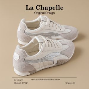 La Chapelle | Red Retro Sporty Casual Shoes