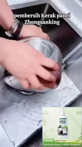 Cairan pembersih kerak panci gel ampuh bersihkan wajan panci gosong panci seperti baru