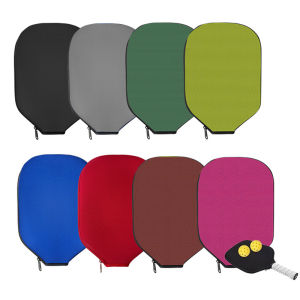 Neoprene Pickleball Paddle Cover with Zipper Portable Pickleball Racket Protective Sleeve Colorful Durable Pickleball Racket Bag