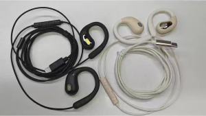 Newmsnr | Open Ear Wired Earphones with Mic 9D Stereo Bass Flexible Ear Hook Sports Headphones 3.5mm/Type-C Headsets for IPhone/Samsung