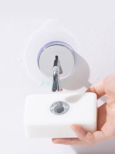 Magnetic Soap Holder Wall Mounted Bathroom Accessories No Drilling No Glue Required Metal Soap Rack Japanese Style Home Cleaning Tools