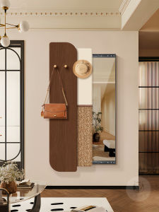 HAOJIUBUJIAN | Concealed Sliding Full-length Mirror Decorative Painting With Pegboard Hydroponic Plants
