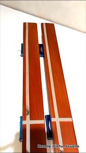 Paket murah 4 gagang pintu rumah minimalis 60 cm dan body kunci pelor murah tarikan gagang pintu