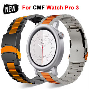 Watchband For CMF Watch Pro 3 2 1 Stainless Steel Band Bracelet For CMF By Nothing Watch Pro 3 Metal Strap Accessories Correa