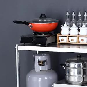 Stainless Steel Cooking Table Kitchen Organizers Kitchen Cabinet Kitchen Rack Shelf Storage Kitchen Accessories Cabinet Storage Rack