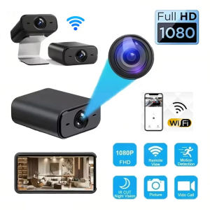 1080P HD Home Surveillance Camera WiFi Mini Indoor Security Camera Children Pet Surveillance and Vehicle Monitoring Night Vision