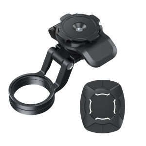 360° Rotating Bike Phone Mount - Aluminum Alloy Base Mountain & Road Bicycle Cell Phone Holder Adjustable Cell Phone Holder