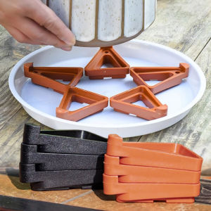 【Snuggery】5PCS Plant Flower Pot Feet Stand Invisible Triangle Risers Toes Lifters Indoor Outdoor Garden Supplies Plant Pot Base Tray