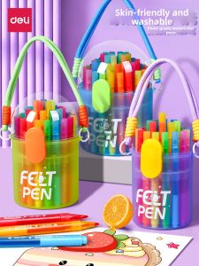 deli | Water Washable Skin-Friendly Art Set Watercolor Pen Tiered Bucket