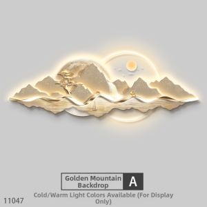 RUIBAHAO | Luxury Sunlit Mountain Living Room Decorative Painting