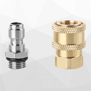 2PCS Konektor Adaptor M22 *1.5 Untuk Pressure Washer 1/4 Female Quick Release Jet Cleaner