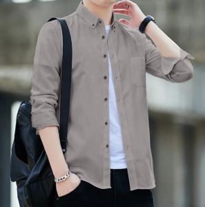 kemeja pria lengan panjang polos dewasa/kemeja polos cowok lengan panjang dewasa