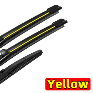 PINMOAP Car Wiper Is Suitable For Mazda 3 Axela BM BN Hatchback 2013-2018 Natural Rubber Strip Accessories Front And Rear Wipers
