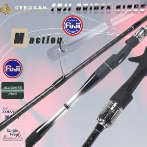 NEW Fishing rod |spinning /casting fishing rod | FUJI  guide ring |M action / Fast action  |2 section | X-CROSS carbon rod | Length: 2.1M | lure :7-25g|