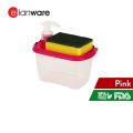 ELIANWARE Soap Dispenser box with Sponge 2 in 1 Kitchen Dishwasher Pump Dispenser Press Bekas Sabun Cuci Pinggan E-1102. 