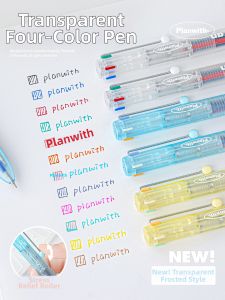 XINGLI | Transparent Four-Color All-In-One Pen Quick Drying