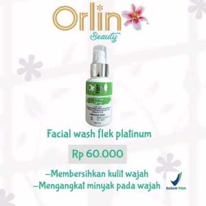 facial wash flek platinum Orlin beauty