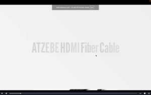 ATZEBE Fiber Optic HDMI Cable 50 Meter Length Supports 4K 60Hz HDR Dolby Vision ARC 3D High Speed 18Gbps Cable 1yr Warranty