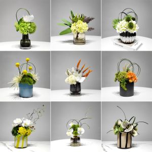 Modern Simplicity Artificial Flower Arrangement Green Plant Table Centerpiece Fake Flower Decoration Hotel Soft Decorations