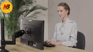 NB North Bayou H100 17"-30" 19 20 22 24 28 Inch Gas Strut Single Arm Table Desk TV Monitor Bracket H100