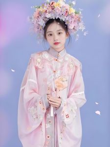 Girls Traditional Chinese Hanfu Costume Pink Super Fairy Studio Set Large Size New Style Childrens Ancient Fashion Hairpin