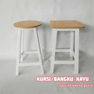 Kursi Bangku Kayu Warna | Kursi Kayu Pinus