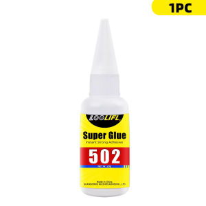 LOOLIFL | Powerful 502 Super Glue Precision Dispensing Bottle Fast-Curing Instant Adhesive Suitable for Multi-Scenario Repairs Such as Crafts Pottery Plastic Metal and Wood DIY Jewelry Making and Daily Household Use