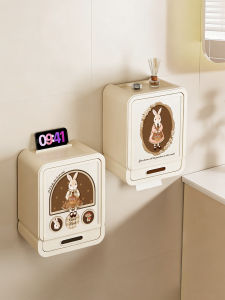 RUIDEDAN | Waterproof Cartoon Non-drilling Toilet Paper Box Double Layer