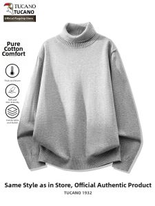 TUCANO | Warm High Neck Pure Cotton Mens Knitwear