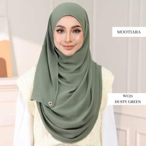 Warda Plain Sulam Crochet Mootiara Instant Hijab Warda Klasik Plain Sulam Crochet in pink and gray colors.