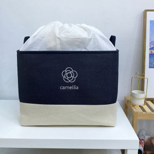 Luxury Retro Style Large Size Clothes Storage Box Fabric Foldable Moving Bag for Autumn Winter Clothes Storage in Wardrobe