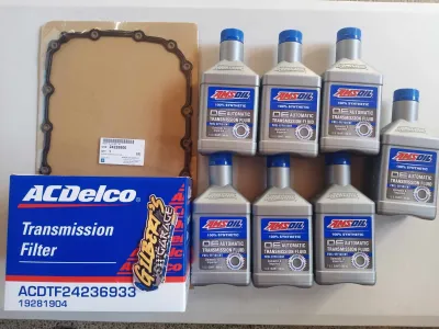 Automatic Transmission Change Oil Package - Amsoil/AC Delco/GM - Chevrolet Trailblazer Colorado 2012-2020 A/T 2.8 L LT LTX LTZ Z71