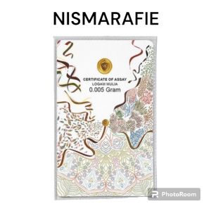 Logam Mulia Emas Minigold 0005 0.005 Gram Gr Souvenir Series NISMARAFIE