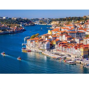 500/1000/1200/2000PCS Jigsaw Puzzle Peaceful Portuguese Coastal Town Scene For Adults Ideal For Stress Relief And Relaxation