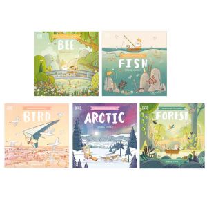 【SG Stock】DK Adventure with Finn and Skip collection: Forest/Arctic/Bird/Fish/Bee 5books set paperback