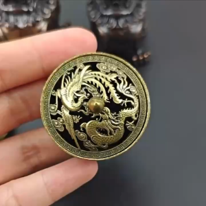 SG Retro Three Legged Dragon and Phoenix Alloy Incense Burner Chinese Sandalwood Incense for Home Use Indoor Aromatherapy Burner